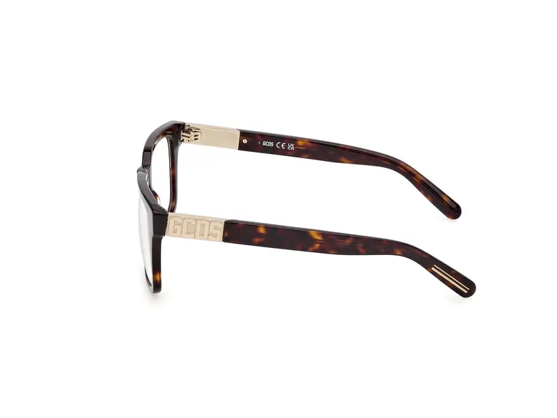 GCDS Unisex GD5037 052 Montature da vista Acetato Havana Squadrata Normale miniatura 2