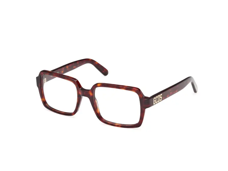 GCDS Unisex GD5040 052 Montature da vista Acetato Havana  Squadrata Normale