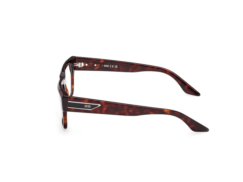 GCDS Unisex GD5042 052 Montature da vista Acetato Havana Squadrata Normale miniatura 2