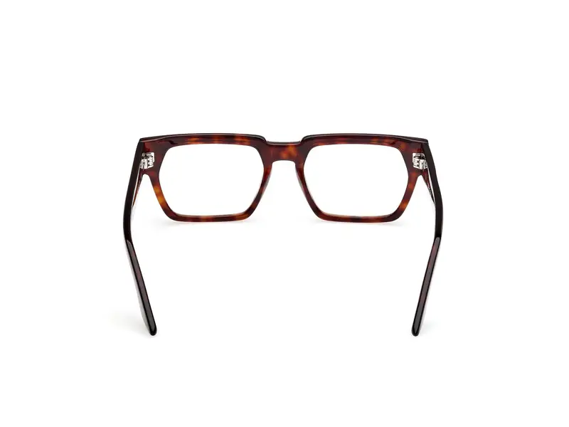 GCDS Unisex GD5042 052 Montature da vista Acetato Havana Squadrata Normale miniatura 3