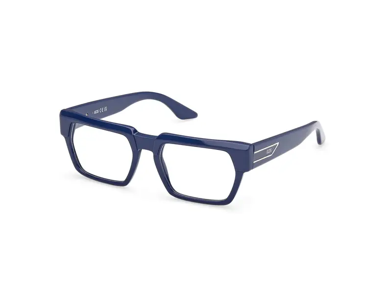 GCDS Unisex GD5042 090 Montature da vista Acetato Blu  Squadrata Normale