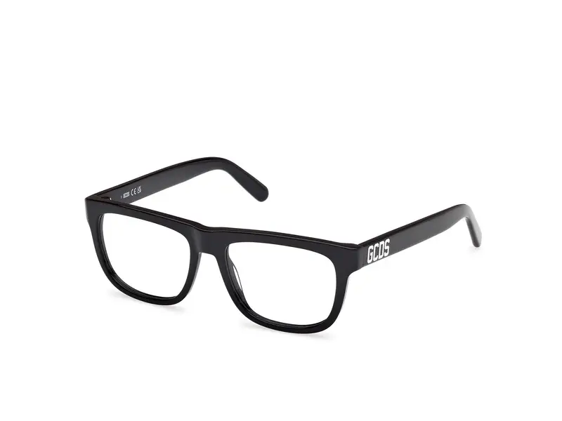 GCDS Unisex GD5043 001 Montature da vista Acetato Nero  Squadrata Normale