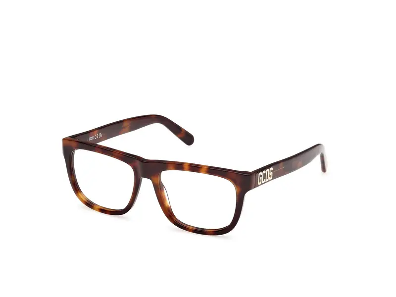 GCDS Unisex GD5043 052 Montature da vista Acetato Havana  Squadrata Normale