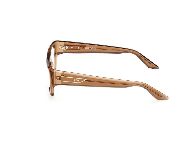 GCDS Unisex GD5045 045 Montature da vista Acetato Marrone Squadrata Normale miniatura 2