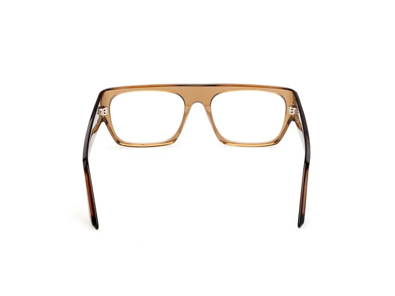 GCDS Unisex GD5045 045 Montature da vista Acetato Marrone Squadrata Normale miniatura 3