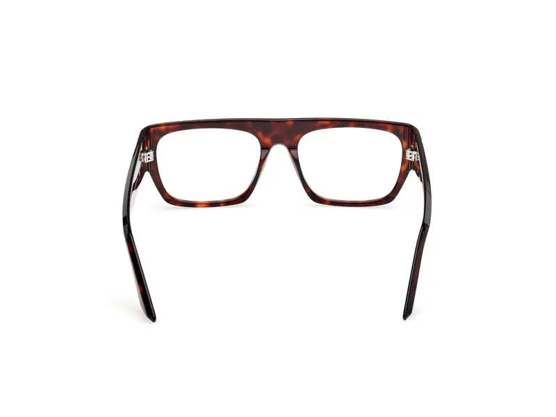GCDS Unisex GD5045 052 Montature da vista Acetato Havana Squadrata Normale miniatura 3