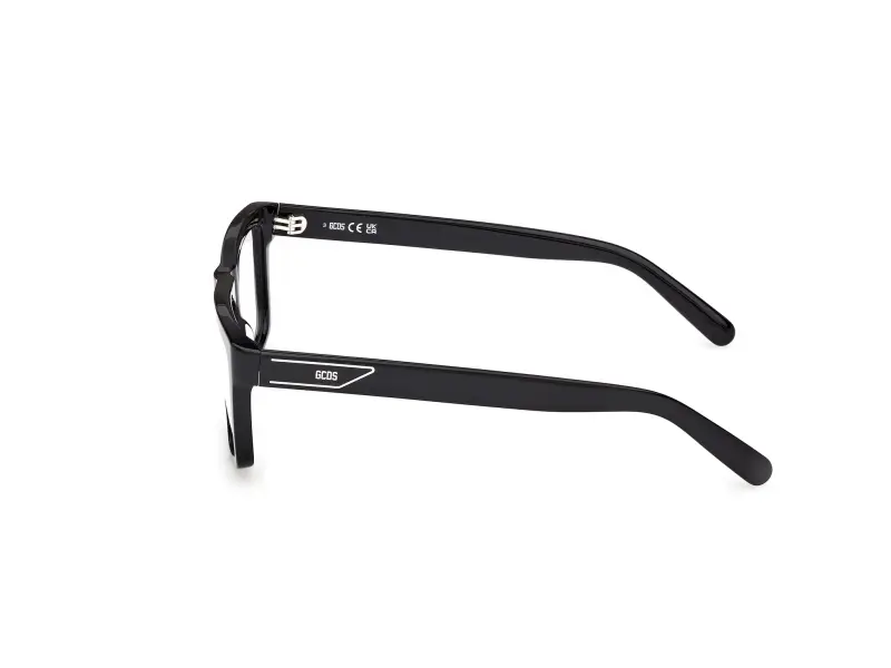 Unisex GD5050 001 Montature da vista Acetato Nero Squadrata Normale miniatura 3