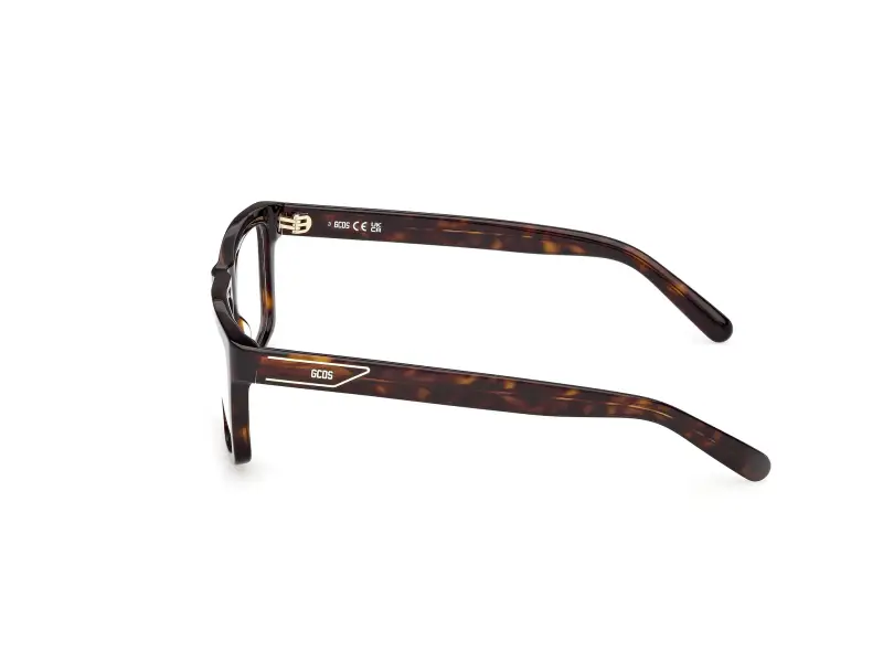 Unisex GD5050 052 Montature da vista Acetato Havana Squadrata Normale miniatura 3