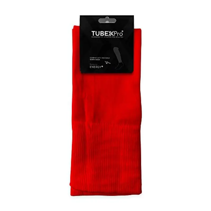 GEARXPRO SPORTS Calzino Tubolare Calcio, TUBEXPro, Rosso, Misura Unica miniatura 2