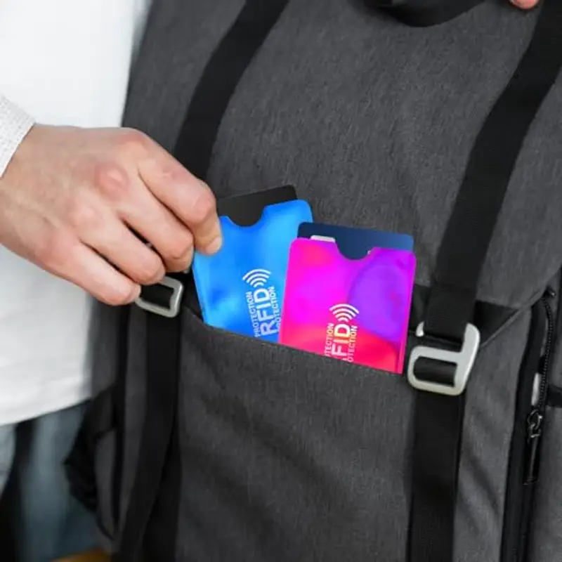 GEEHUA Confezione da 10 Custodie per Carte con Blocco RFID, Protezione Carta RFID per Uomini e Donne (Multicolore) miniatura 3
