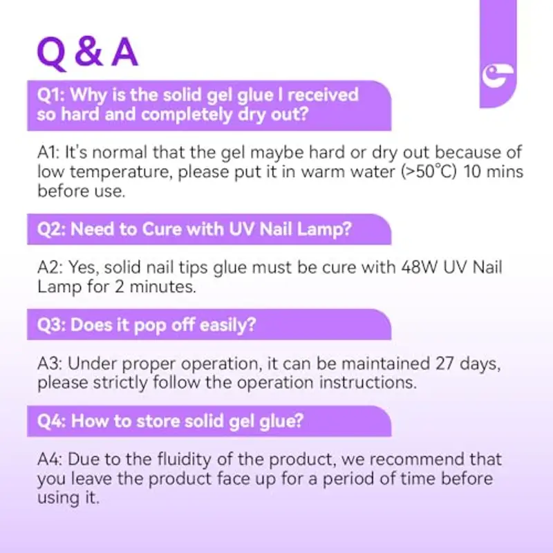 Gelike ec Solido adesivo per unghie e solvente per unghie da 60 ml: 15 ml, colla extra forte per unghie finte, pressa su unghie e unghie, gel adesivo UV facile da utilizzare per nail art domestica miniatura 2