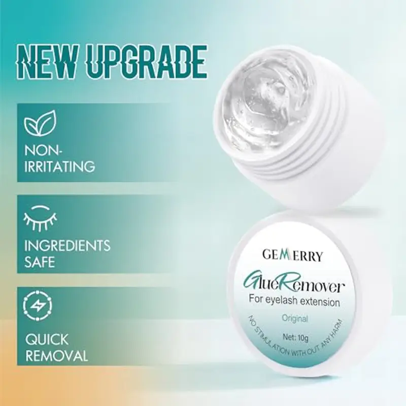 GEMERRY Remover Extension Ciglia Crema Ciglia Rimuovi Colla 5g per la Rimozione della Colla Extension Ciglia per Ciglia miniatura 2