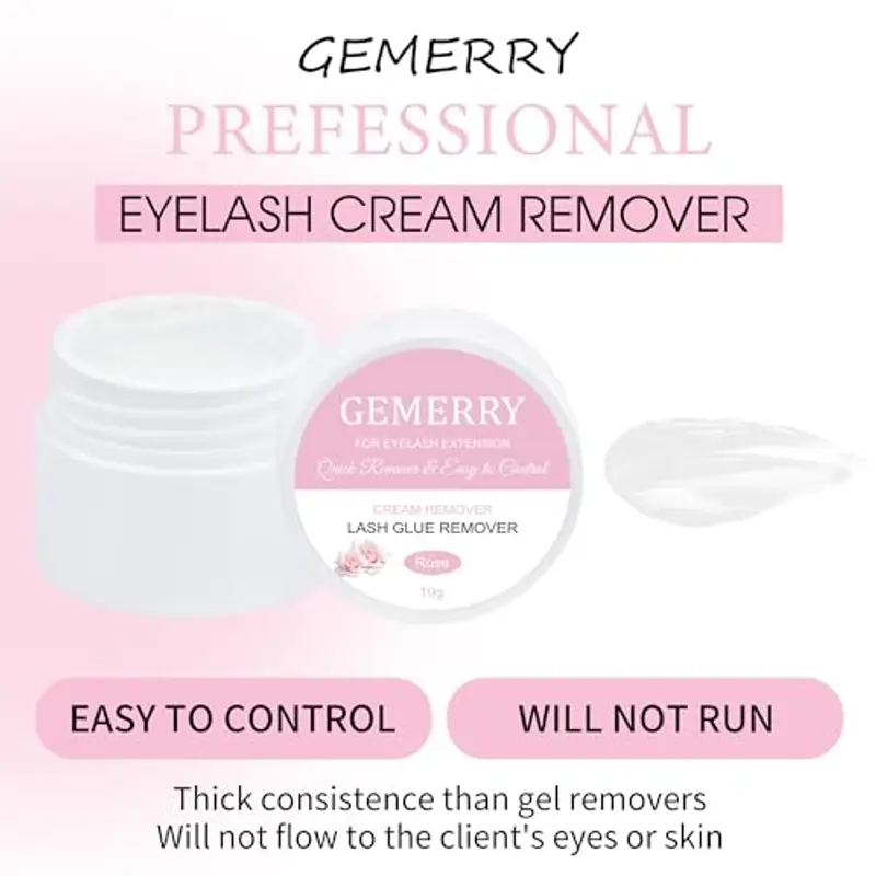 GEMERRY Rimozione della Colla Extension Ciglia 10g per la Remover Extension Ciglia Crema Ciglia Rimuovi Colla per miniatura 3