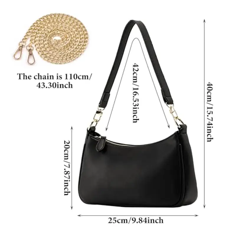 Generico Borsa a tracolla Donna Nero 1958275 miniatura 2