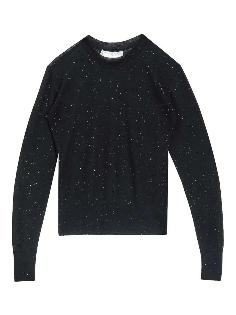 Maglione Sottile Paillettes Nero