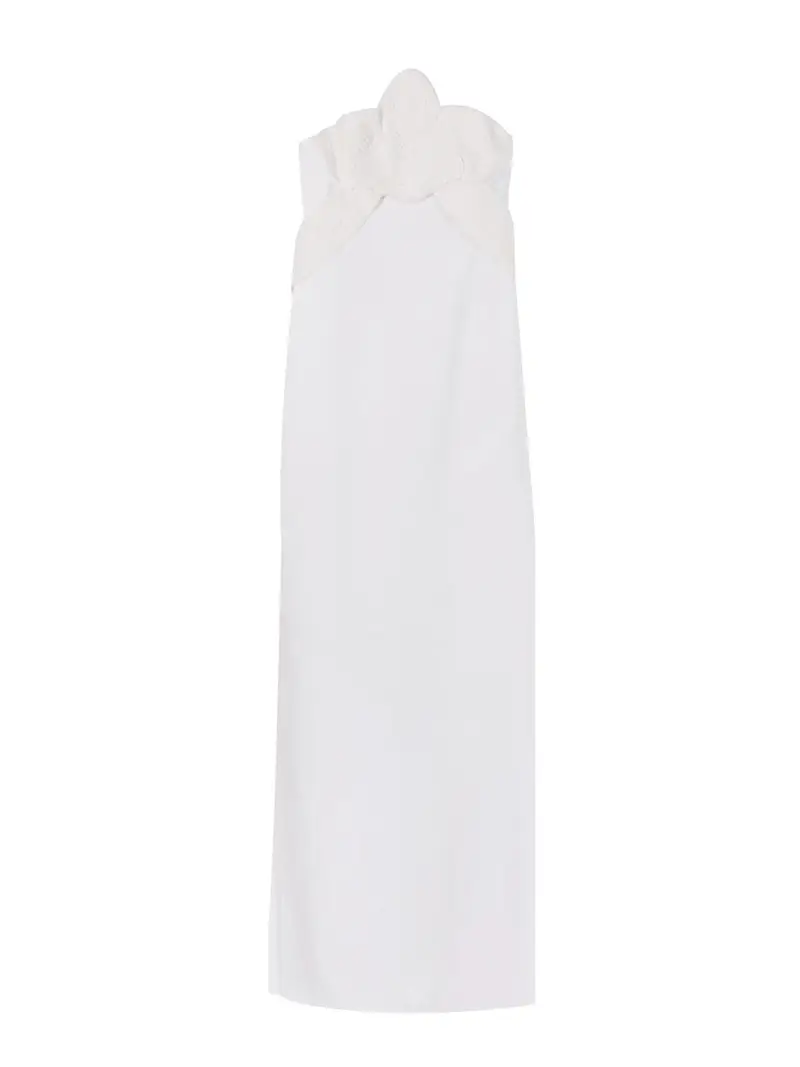 Vestito Lungo Orchidea Bianco