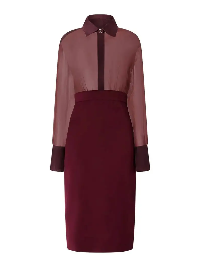 Vestito midi Rosso Scuro