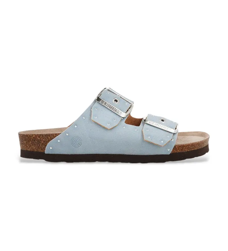 per donna G106249 Sandali in pelle blu Honolulu Lead Velour (36), Basso, Nessuno, Casual
