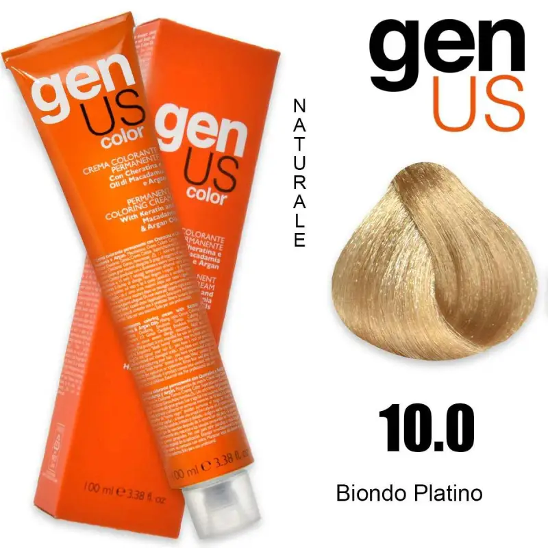 Crema colorante permanente Genus 100 ml 10,0