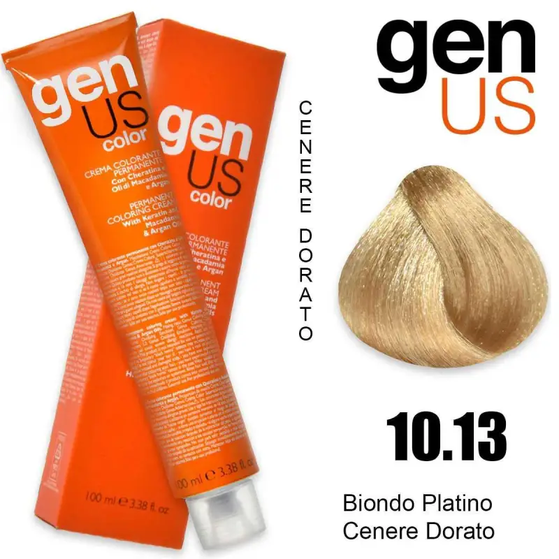 Crema colorante permanente Genus 100 ml 10,13