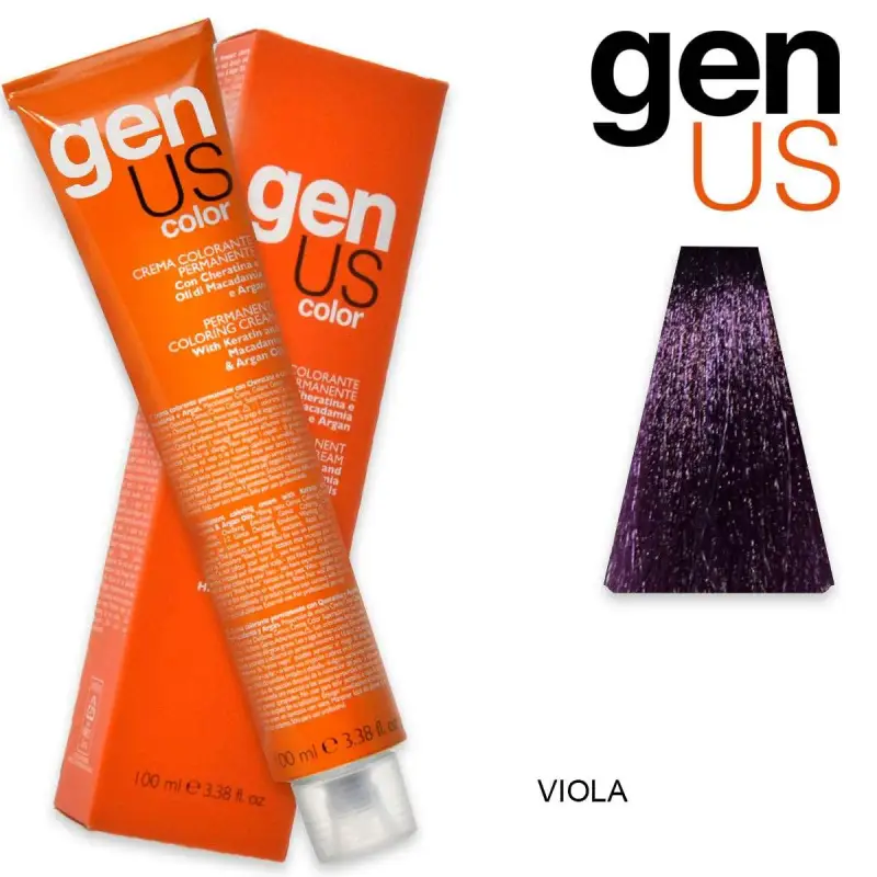 Crema colorante permanente Genus 100 ml violet