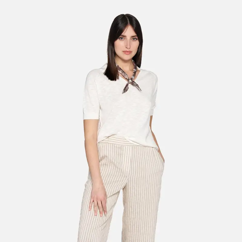 Abbigliamento Knit Donna Bianco miniatura 2