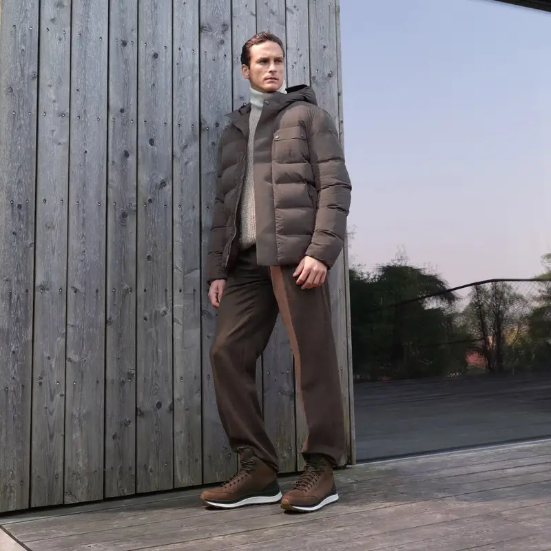 Abbigliamento Pieve Uomo Marrone Scuro miniatura 3