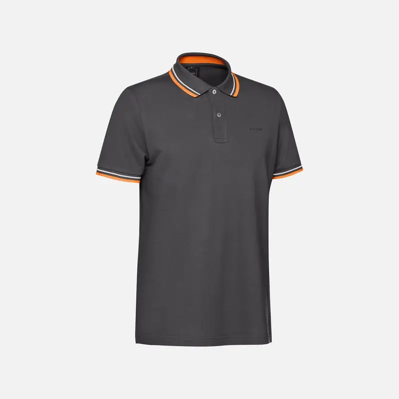 Abbigliamento Polo Man Nero Antracite miniatura 2
