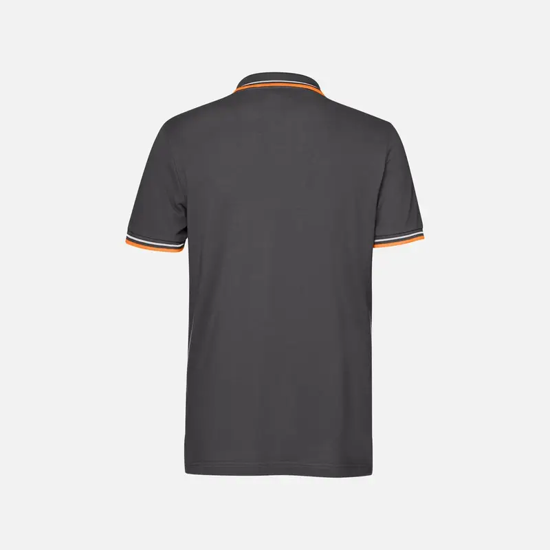 Abbigliamento Polo Man Nero Antracite miniatura 3