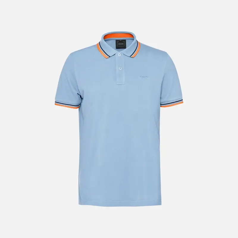 Abbigliamento Polo Uomo Celeste Polvere