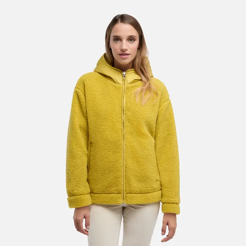 Abbigliamento Sweater Donna Giallo Medio miniatura 2