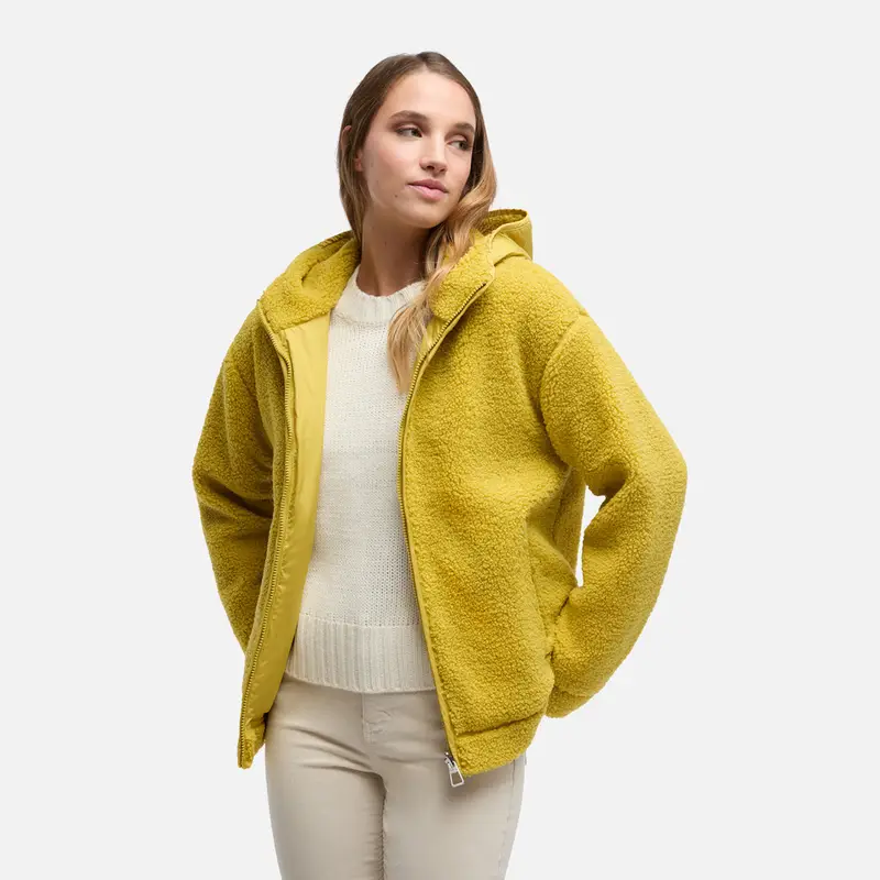 Abbigliamento Sweater Donna Giallo Medio miniatura 2
