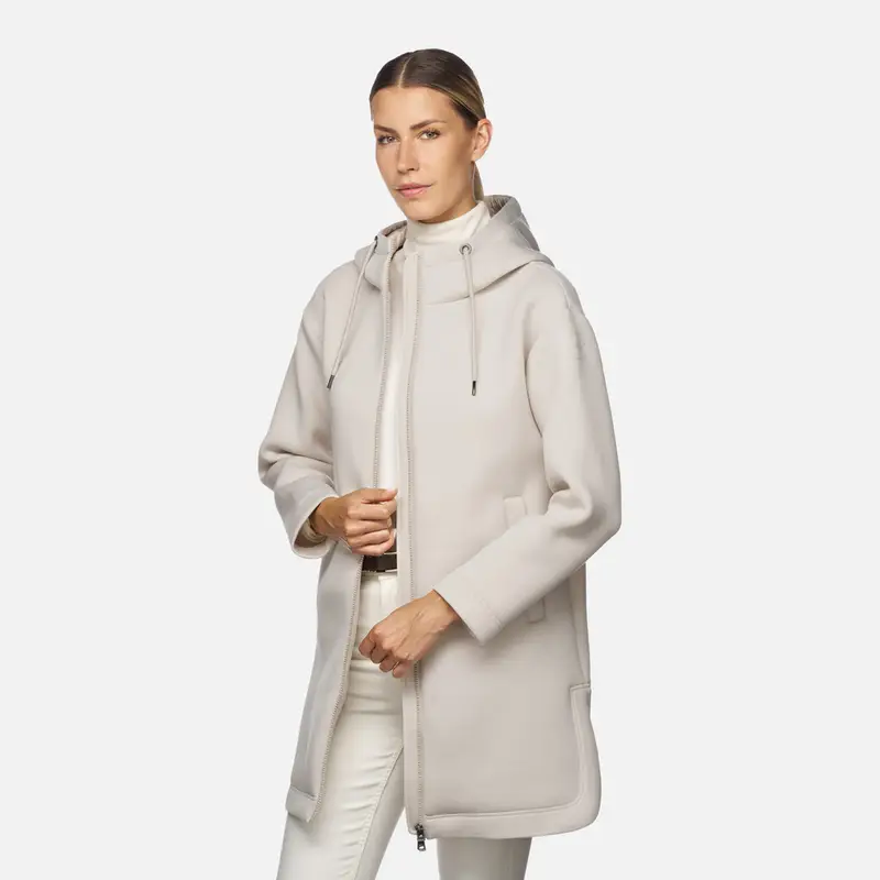 GEOX Abbigliamento Sweater Donna Grigio Chiaro miniatura 3