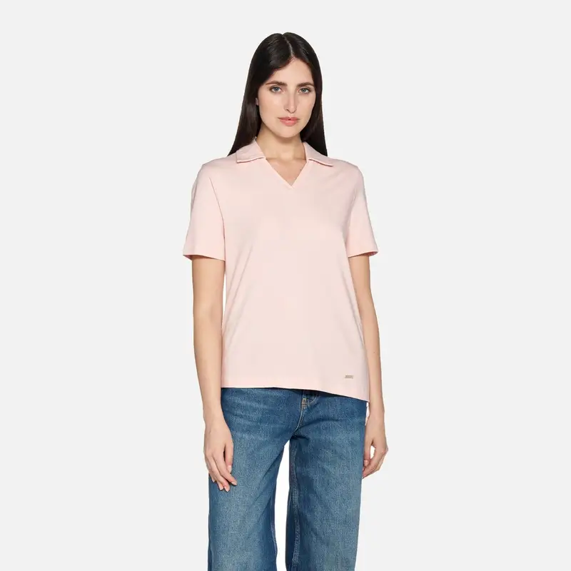 Geox T-shirt Donna Rosa 4221715 miniatura 3
