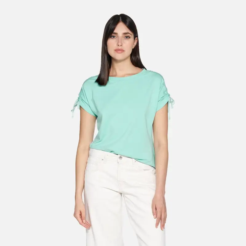 Geox T-shirt Donna Verde 4221713 miniatura 2