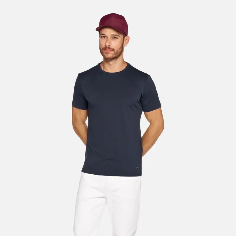 Geox T-shirt Uomo Blu 4328544 miniatura 2