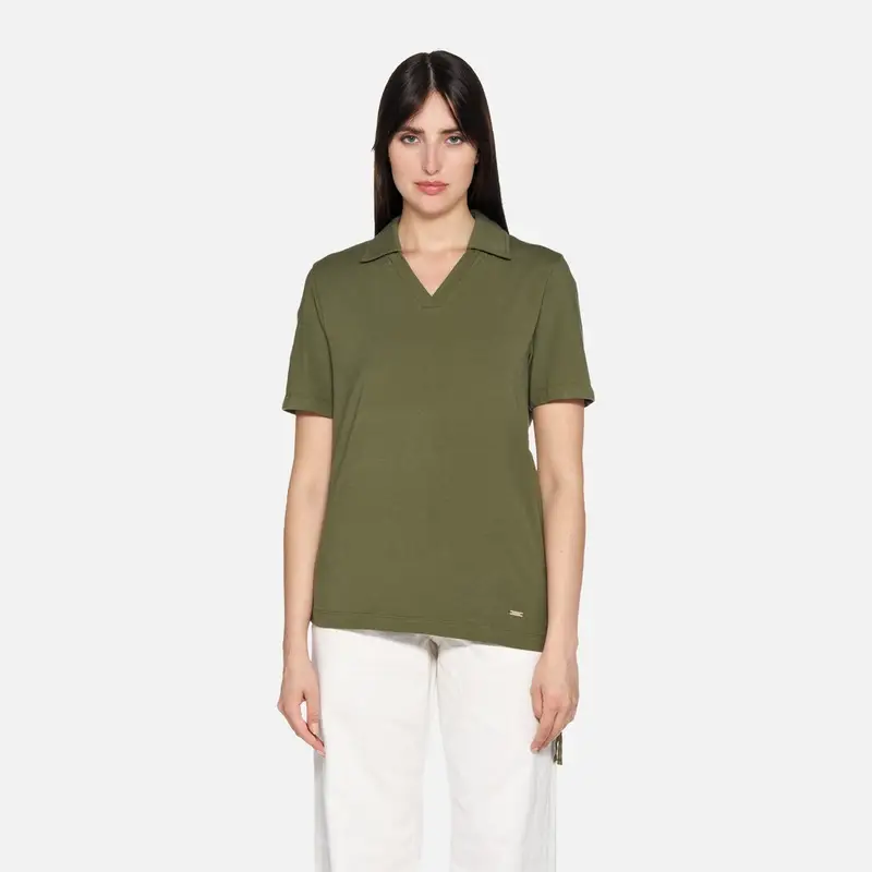 Geox T-shirt Verde 4145126 miniatura 3