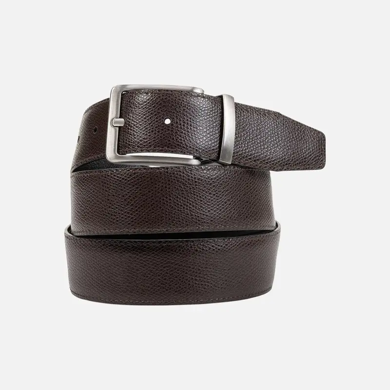 GEOX Accessori Belt Uomo Nero/testa Di Moro miniatura 2