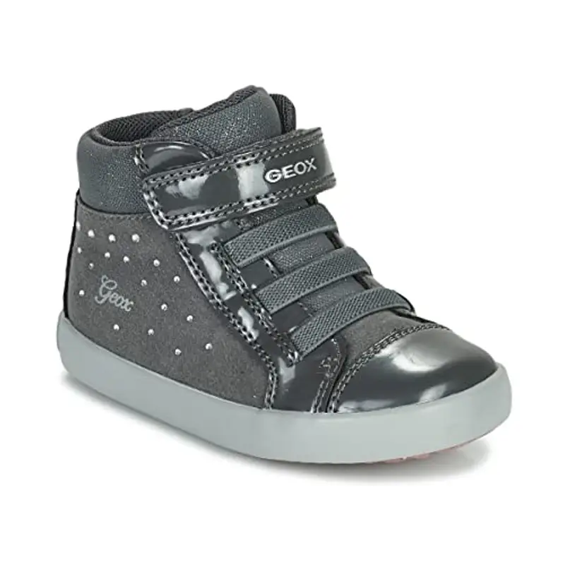 Geox B Gisli Girl A, Sneakers Bambine e ragazze, Grigio Dark Grey, 24 EU