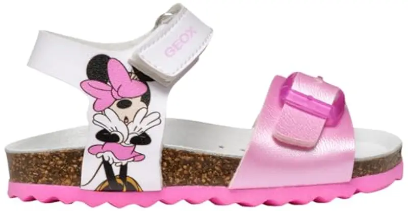 Geox B Sandal CHALKI Girl, Bambina, White/Pink, 27 EU miniatura 2
