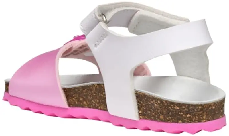 Geox B Sandal CHALKI Girl, Bambina, White/Pink, 27 EU miniatura 3