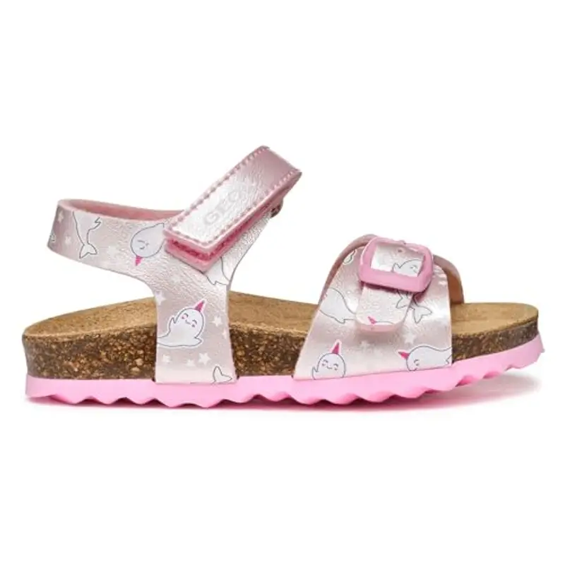 Geox B Sandal CHALKI Girl, Bimba 0-24, Light Pink, 22 EU miniatura 3
