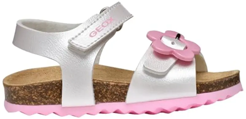 Geox B Sandal CHALKI Girl, Bimba 0-24, White, 23 EU miniatura 2