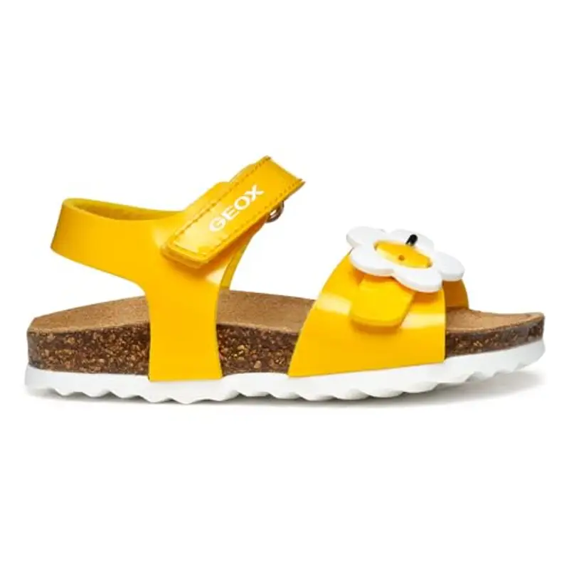 Geox B Sandal CHALKI Girl, Bimba 0-24, Yellow, 24 EU miniatura 3