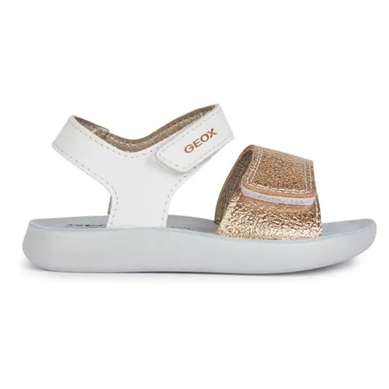 Geox B Sandal Lightfloppy, Bimba 0-24, Oro Bianco, 23 EU