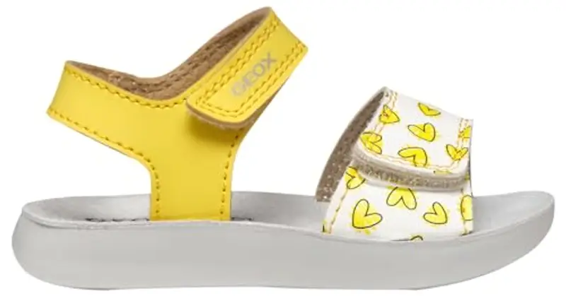 Geox B Sandal LIGHTFLOPPY, Bimba 0-24, Yellow/White, 23 EU miniatura 2