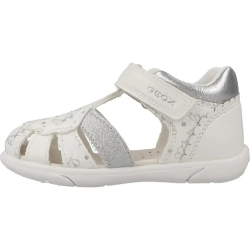 Geox B Sandal ZAPITO Girl, Bimba 0-24, White/Silver, 23 EU miniatura 2