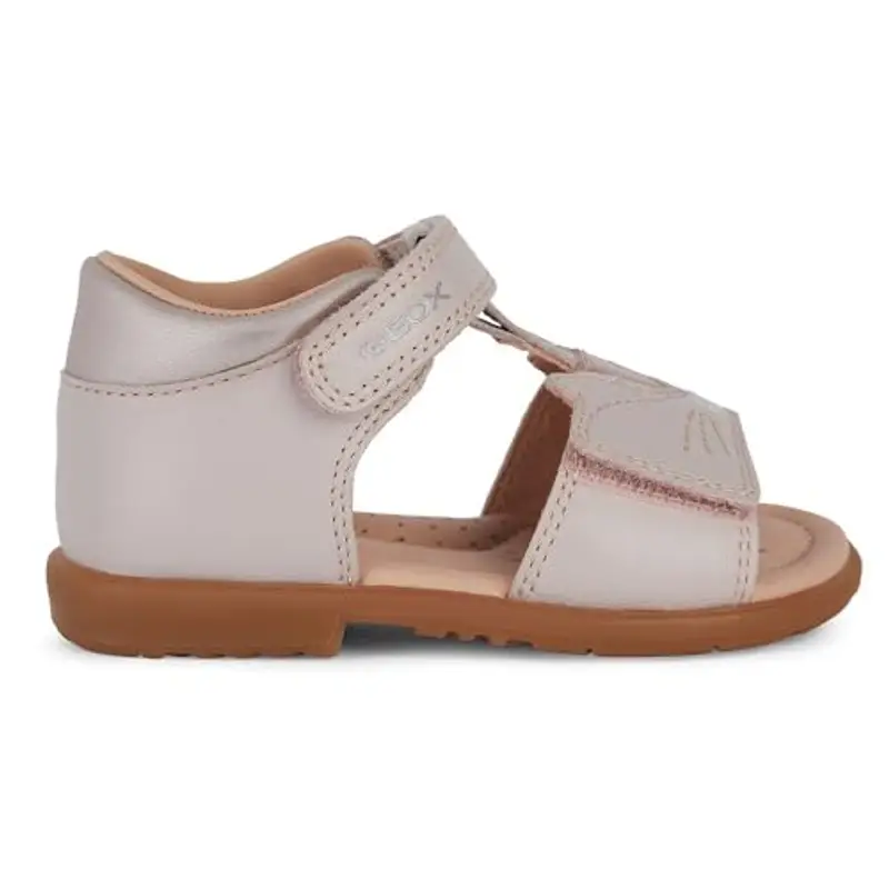 Geox B Verred A, Sandalo Bimba 0-24, Rosa Antico, 21 EU