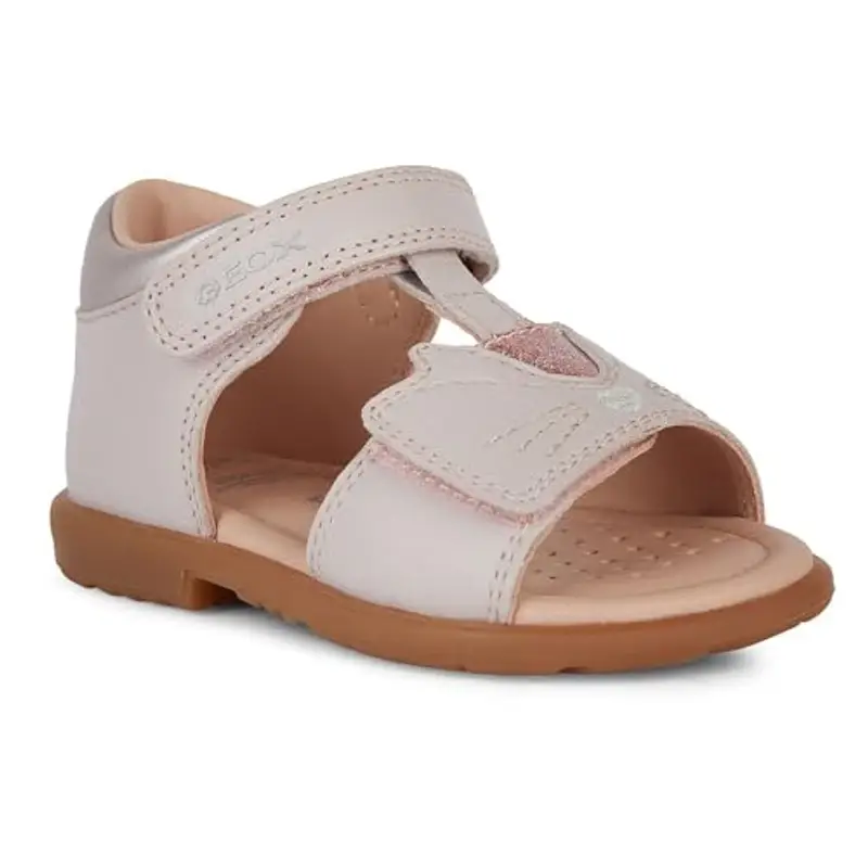 Geox B Verred A, Sandalo Bimba 0-24, Rosa Antico, 21 EU miniatura 3