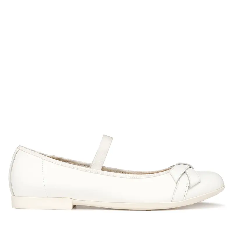 Ballerine Geox Jr Plie J6555A 00085 C1000 D Bianco